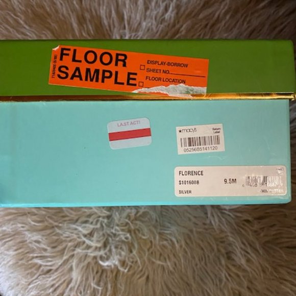 Kate Spade Size 9.5 Florence Silver Glitter Strap Heels - Picture 9 of 10